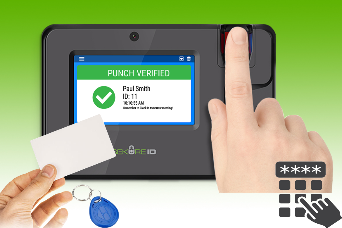 Horodateur, punch, biometrie, empreinte digitale